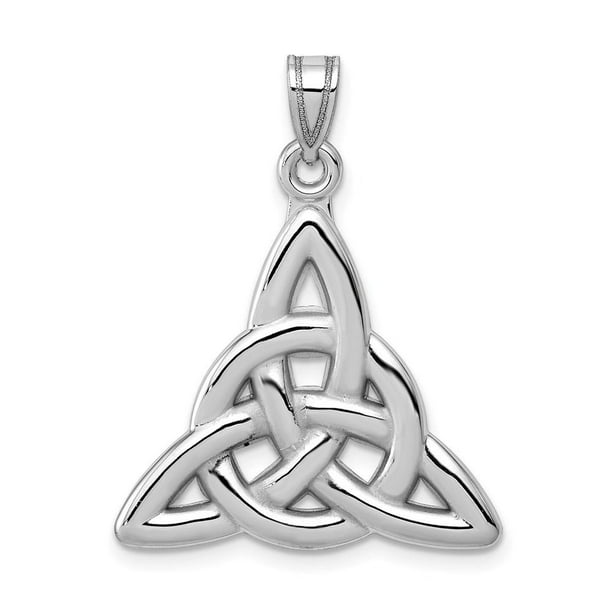 14k White Gold Polished Trinity Pendant 14k White Gold Polished Trinity Pendant